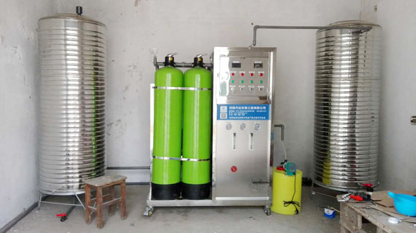 0.5吨单级反渗透设备现场